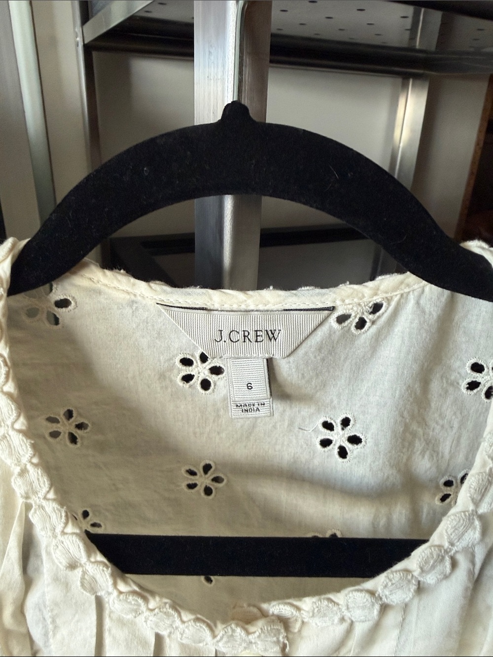J Crew Eyelet Lace Top - Picture 3 of 3